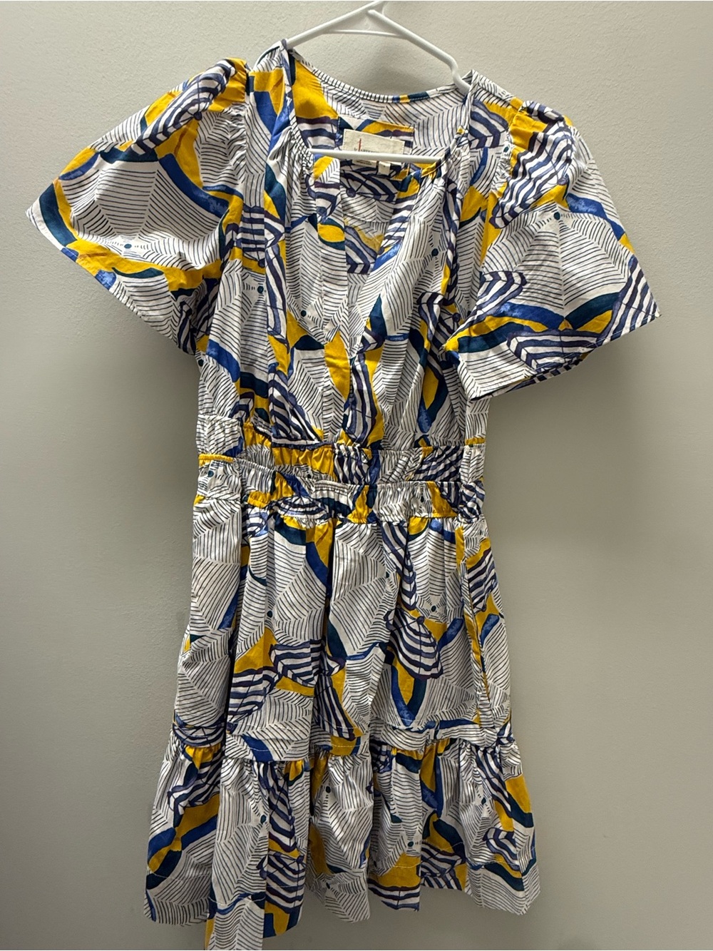 Anthropologie Short Sleeve V-Neck Dress, Sz S